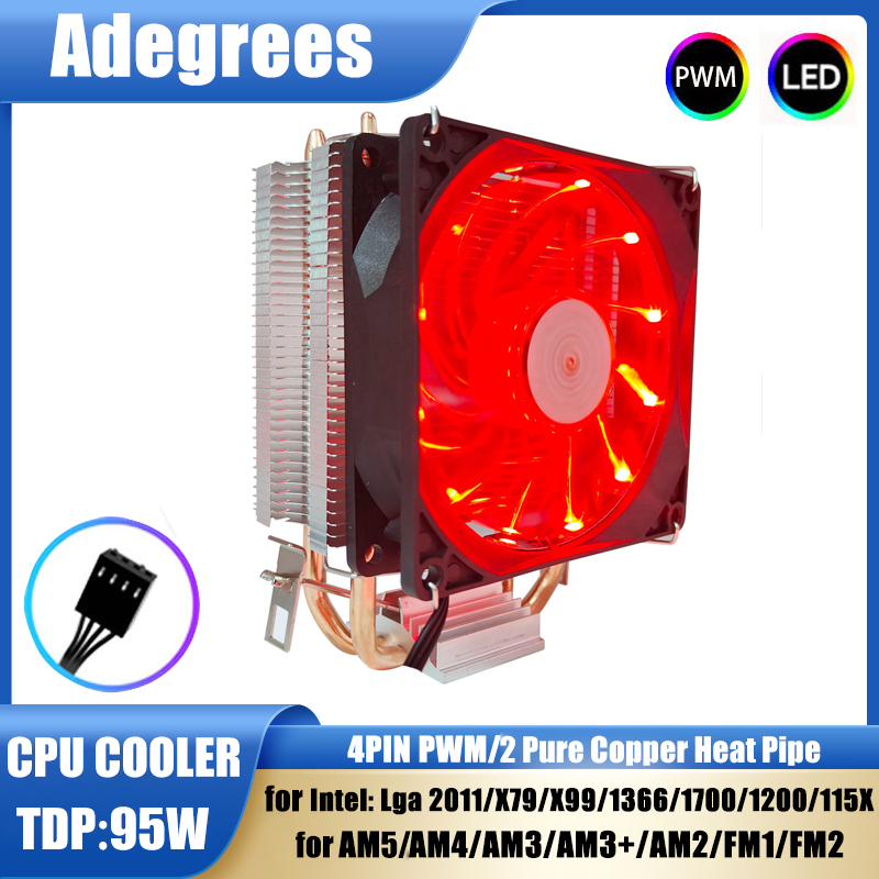 2 Heat-pipes CPU Cooler Tower  - Air Cooler Cpu ulasan dan harga
