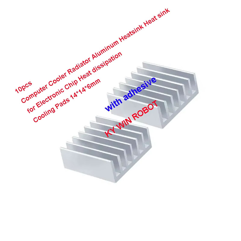 10Pcs Mini Adhesive Aluminum R - Heatsink ulasan dan harga