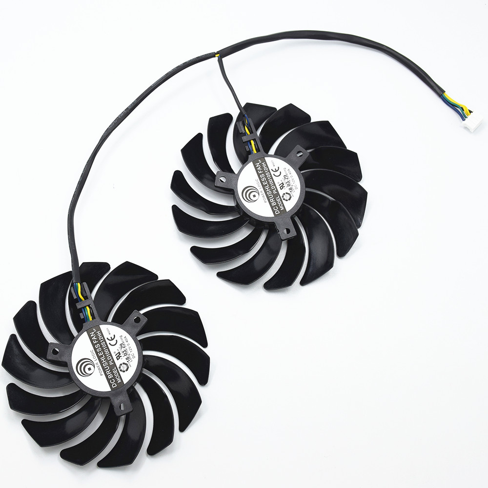 2Pcs 95mm PLD10010S12HH Video  - Cpu Fan ulasan dan harga