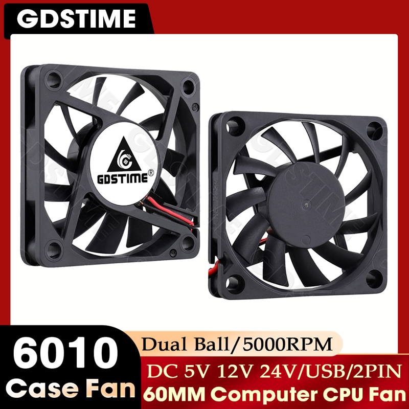 GDSTIME 60mm Fan 24V 12V Fan 6 - Gpu Cooler ulasan dan harga